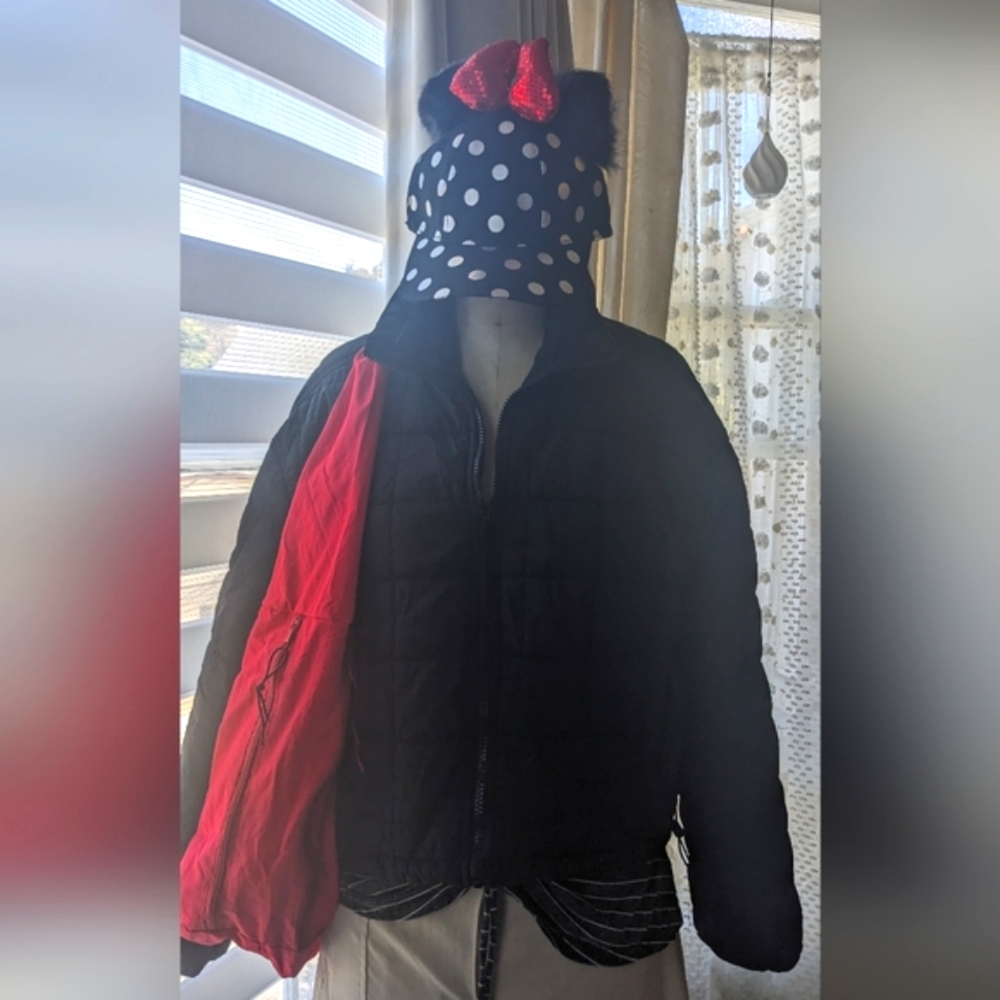 Love Tree Black Quilted Women's Jacket Travel Packable